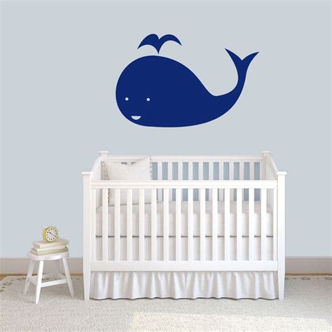 Whale Wall Decal Decorative Art Decor Sticker Nursery Kids Etsy