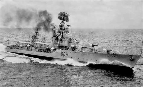Hms Agincourt Royal Navy Battle Class Destroyer Navio