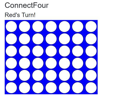 Blank Connect Four Game Printable