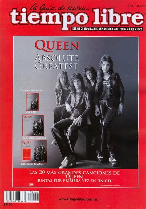 Queen En México Queen En La Portada De La Revista Tiempo Libre