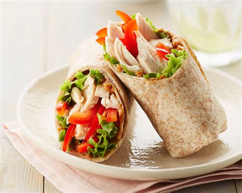 Peanut Butter Chicken Wraps Chickenca