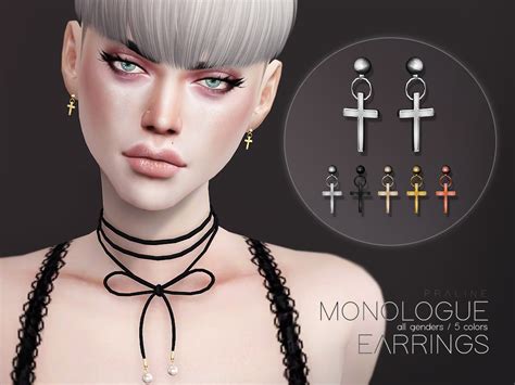 Emily Cc Finds Pralinesims Earrings In 5 Colors All Genders