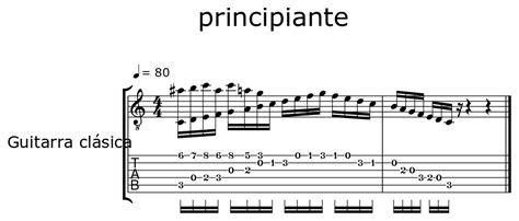 Principiante Sheet Music For Classical Guitar