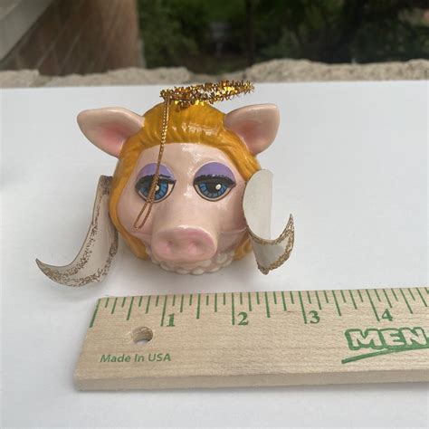 1979 Henson Assoc Miss Piggy Angel Christmas Ornament Vintage Muppets
