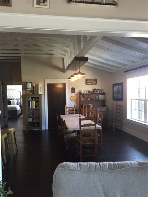 He is the great ally in this type of environment as it achieves harmony in the environment. Farmhouse dining room tall white beamed ceilings (With ...