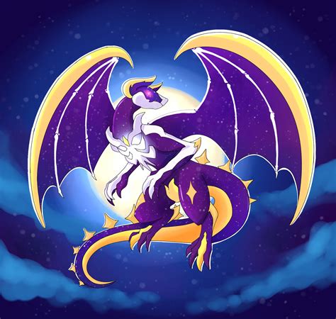 Dragonized Pokemon Lunala Speedpaint By Hikary Starrysky On Deviantart