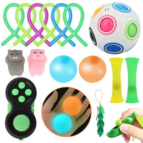 Sensory Fidget Toys Set Paseo 15pcs Stress Relief And Anti Anxiety
