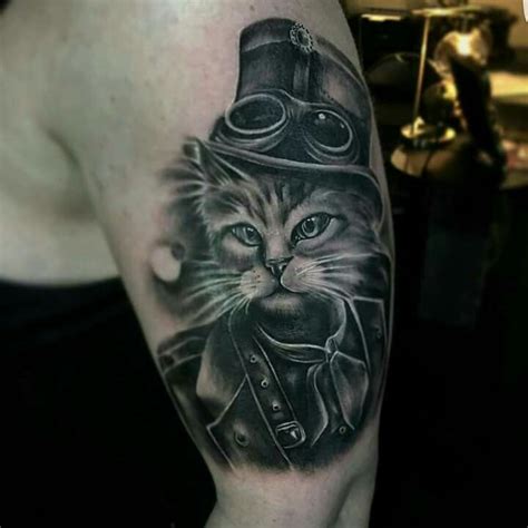 Steampunk Kitty By Casi Tattoo Steampunk Tattoo Tattoos Body Art