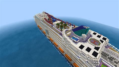 Mega Cruise Ship Mcpe Map All For Minecraft Pe Game