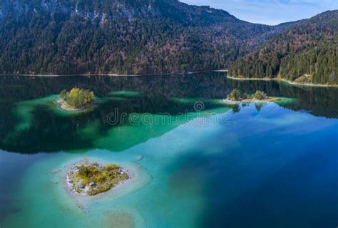Eibsee Lake Near Grainau Bavaria Germany Stock Photo Image Of