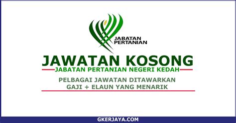 Pengarah jabatan perkhidmatan veterinar negeri sabah tingkat 3, blok b, wisma pertanian sabah jalan tasik luyang (off jln maktab gaya) beg berkunci 2051 88999 kota kinabalu sabah. Kerja Kosong Jabatan Pertanian Negeri Kedah - Ambilan Terkini