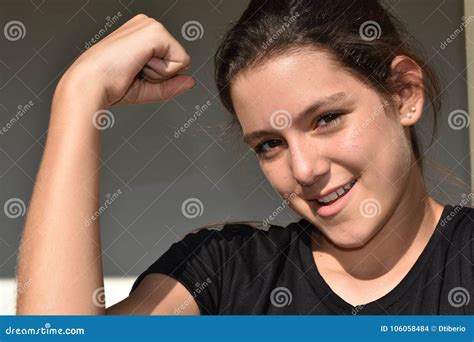 Muscular Girl Teenager Stock Photo Image Of Muscles 106058484