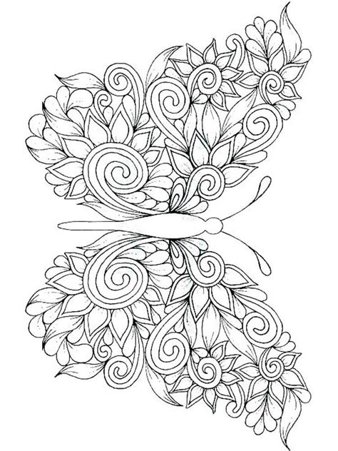 Free Butterfly Coloring Pages For Adults Printable To Download