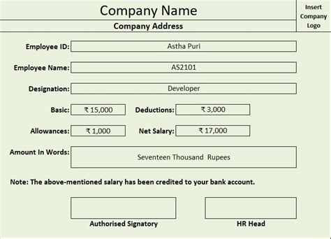 Ready To Use Simple Salary Sheet Excel Template Msofficegeek
