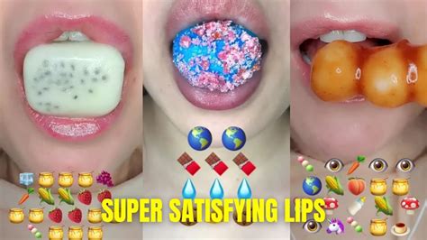 satisfying video lips part 1 asmr satisfying youtube