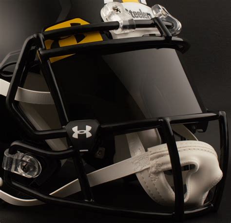 Pittsburgh Steelers Nfl Football Helmet With Black Tint Visor Eye