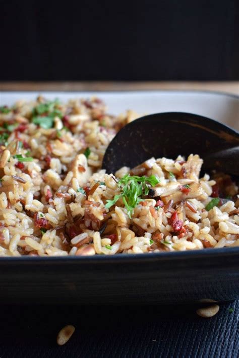 Wild Rice Pilaf With Cranberries And Pine Nuts Julia S Cuisine