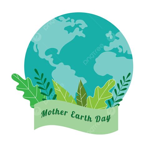 Green Earth Clipart Transparent Background Earth Day With Green Leaf