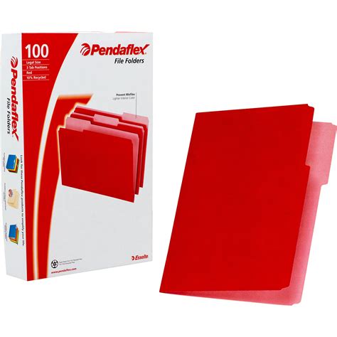 Pendaflex Manila File Folder Two Tone Legal Size Red Price In Saudi