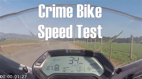 Crime Bike Speed Test Youtube