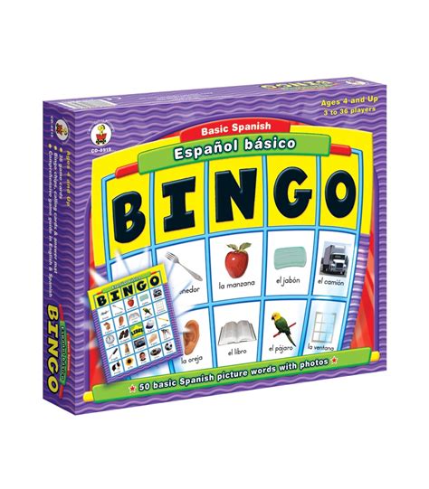 Maybe you would like to learn more about one of these? Teachertoolsinc.com-Espa ol b sico Basic Spanish: BINGO Board Game