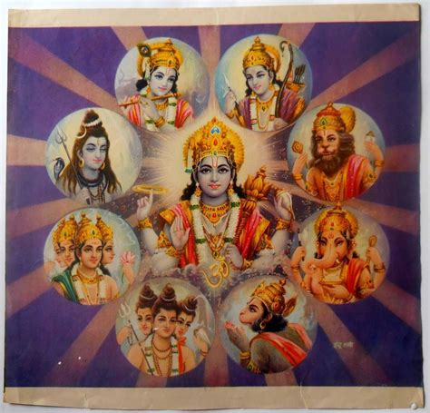 A Vishnu Centric View The Avatars Krishna Rama And Narasimha Are