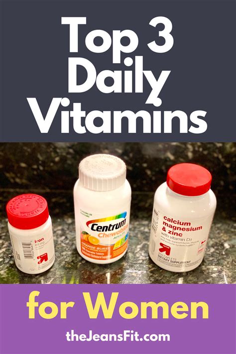 The Top 3 Vitamins For Women To Take Daily In 2020 Daily Vitamins