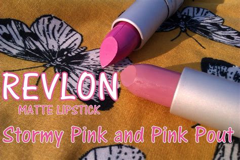 Matte Pink Lipsticks From Revlon Stormy Pink 97 And Pink Pout 02