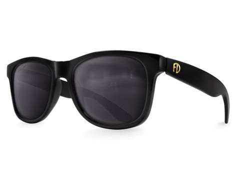 Polarized Black Large Frame Sunglasses Faded Days