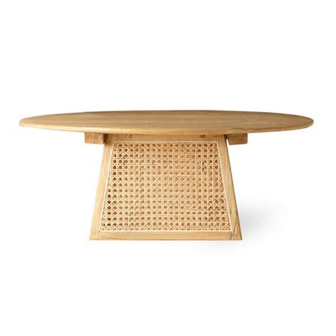Vous souhaitez un coloris bois clair, bois verni ou naturel ? hk living table basse ronde bois clair cannage rotin d 80 cm