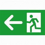 Exit Emergency Icon Arrow Leave Left Vectorified