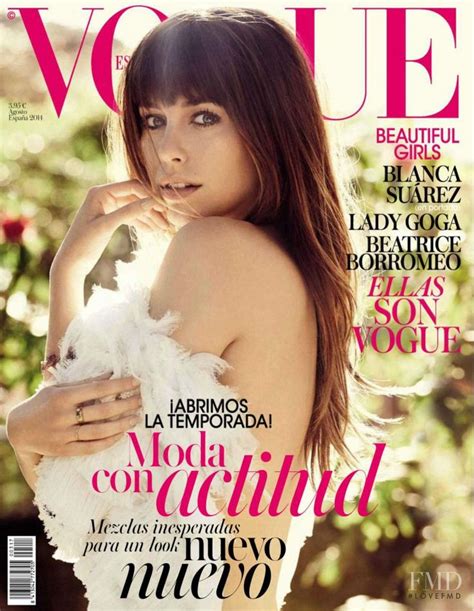 Cover Of Vogue Spain With Blanca Suarez August 2014 Id31336