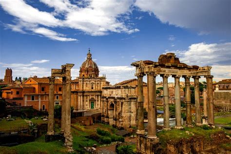 Roman Forum Architecture In Rome City Center Stock Photo Image Of