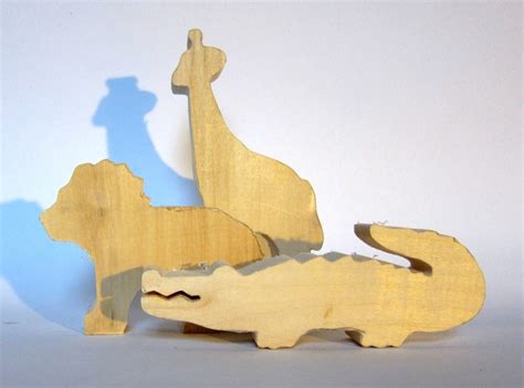 Wood Cutouts Unfinished Wooden Animals Do It Yourself Etsy