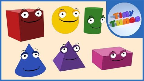 3d Shapes For Kids Tiny Tunes Youtube