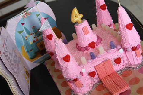 Princess Castle Birthday Cake From Cake Mix And Ice Cream