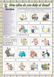 The craft of ceramics is beautiful, but gathering the resources can make it tricky to get started. HOW OFTEN DO YOU HELP AT HOME? - ESL worksheet by mariaolimpia