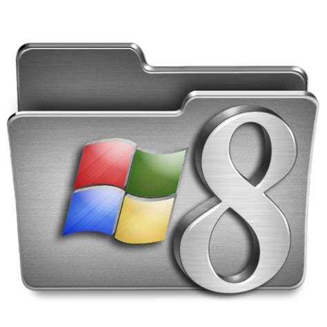 Windows 8 Steel Folder Icon Png Clipart Image