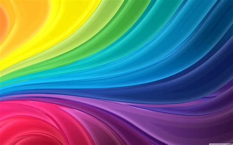 Rainbow Waves 4k Hd Desktop Wallpaper For Wide And Ultra