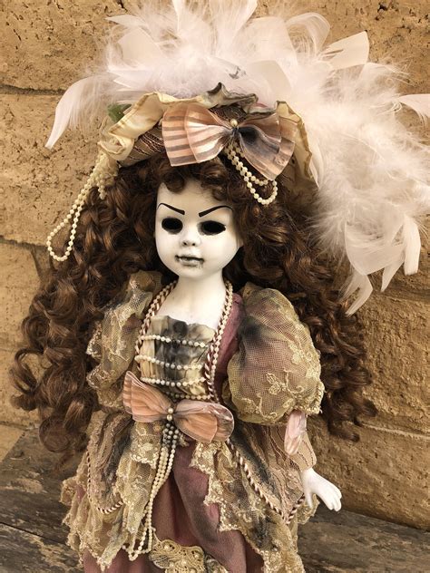 Fancy Victorian Lady Art Doll Ooak Doll Halloween Horror Doll