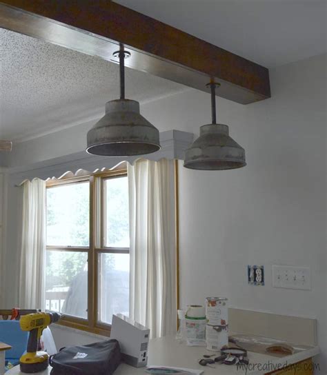 Pendant lights this lighting fixture can be installed in any shaped configurations, a customizable choice. DIY Kitchen Light Fixtures {Part 2} - My Creative Days
