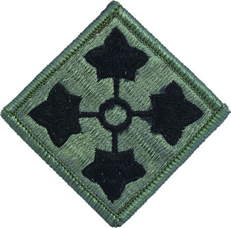 4th Infantry Division Acu Patch With Fastener Clothing