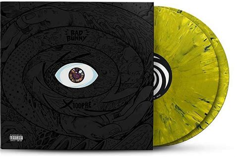 Bad Bunny ‎ X 100pre Exclusive Limited Edition Yellow Splatter 2x