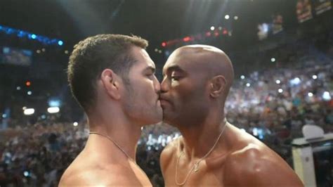 Get A Room Ufcs Chris Weidman And Anderson Silva Get Close During The