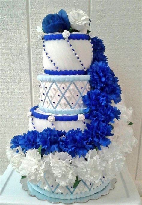 31 Stunning Royal Blue Wedding Cake Designs 14