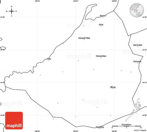 Blank Simple Map Of Cavite