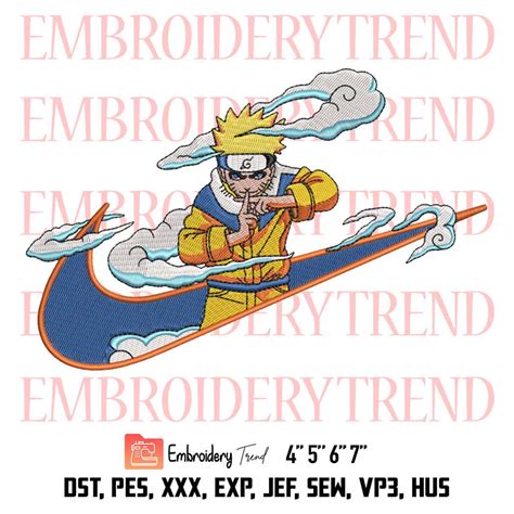 Nike Naruto Embroidery Anime Design File