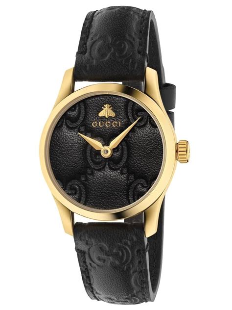 See actions taken by the people who manage and post content. Gucci Ladies G-Timeless Small Gold Plated Black Leather ...