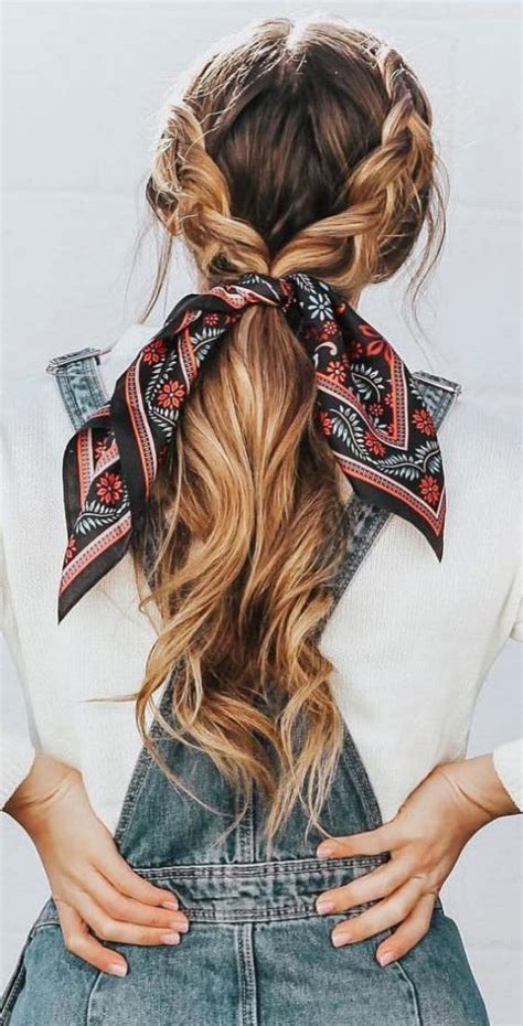 21 Pretty Ways To Wear A Scarf In Your Hair Double Dutch Briads