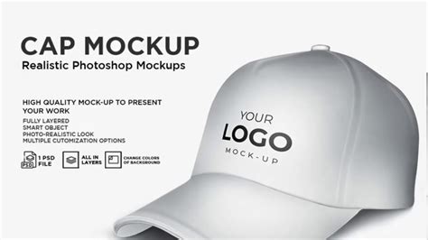 Make a face mask mockup in seconds without photoshop. Photoshop Free Download - Cap Mockup - YouTube